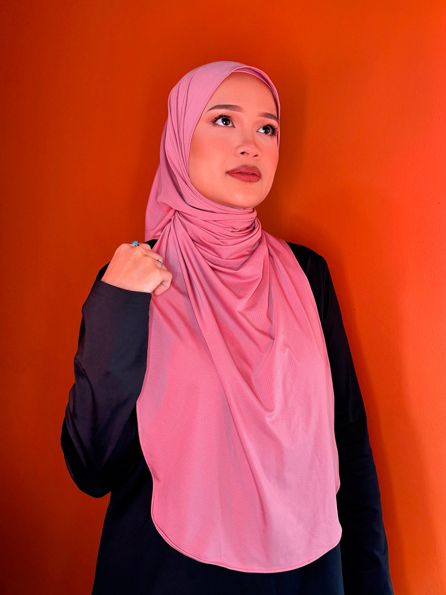 Pink Sport Hijab (Full Coverage)