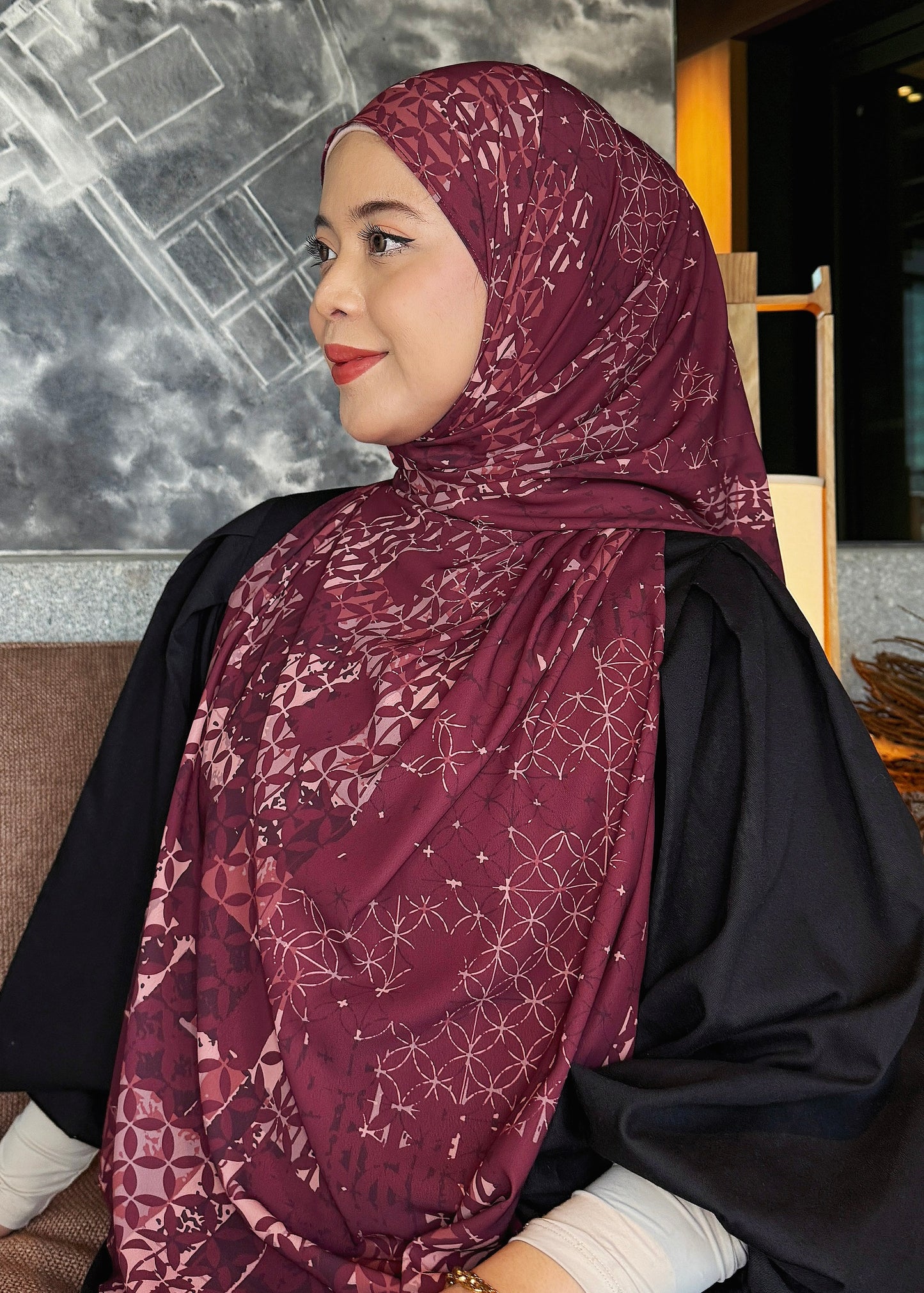 Modern Kawung (Maroon)