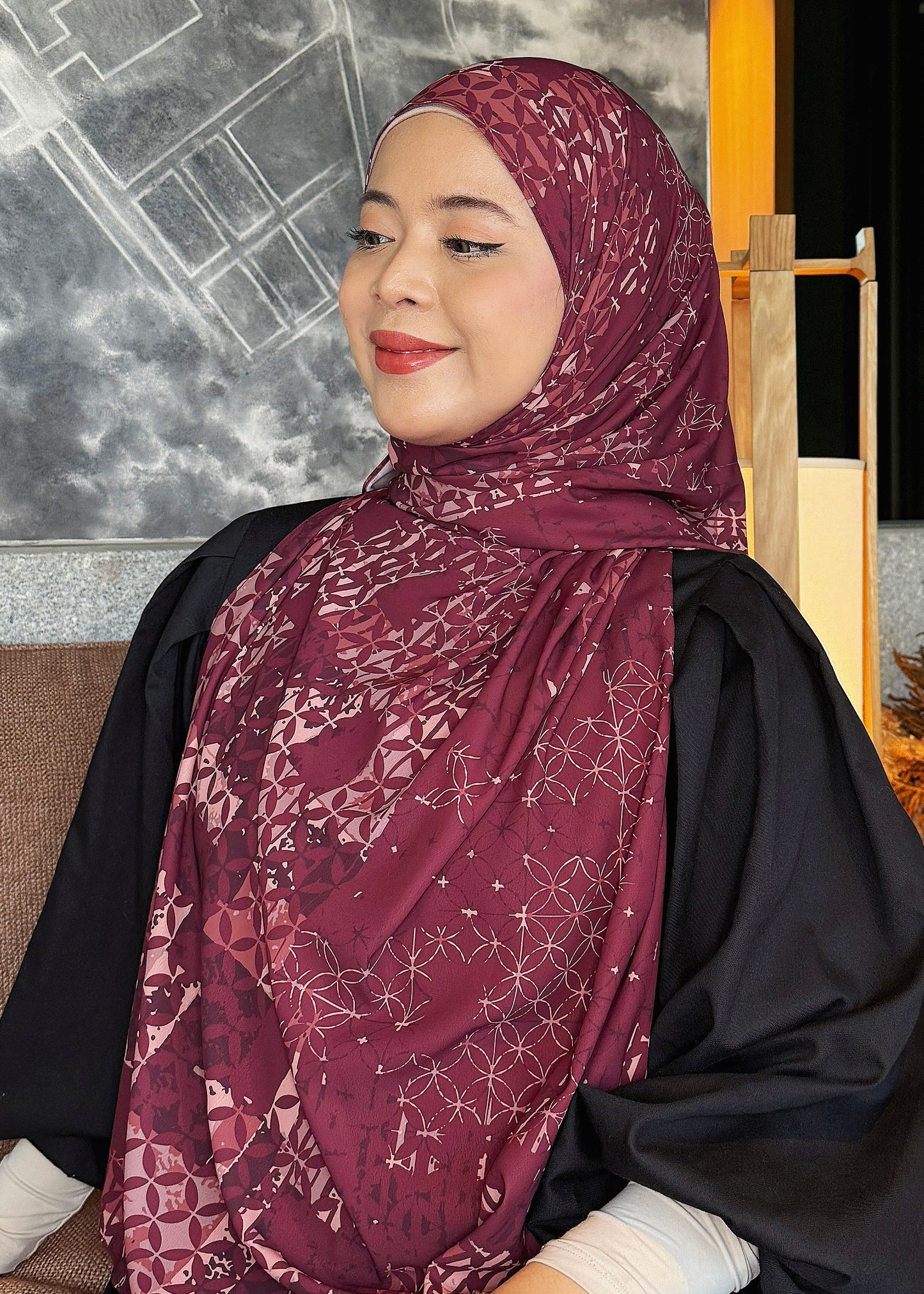 Modern Kawung (Maroon)